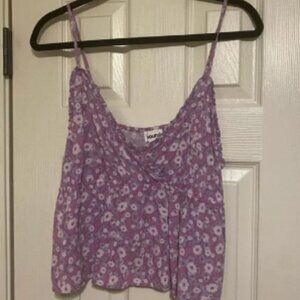 Abound - Purple Floral Top